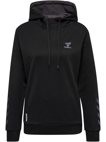 Hummel Hoodie Hmloffgrid Cotton Hoodie Wo in JET BLACK/FORGED IRON