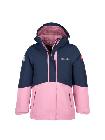 Trollkids 3 in 1 Jacke Skanden in navy/mauve