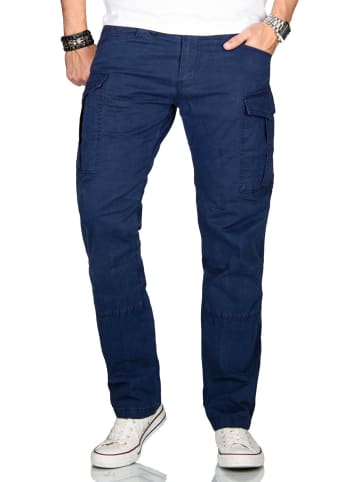 Alessandro Salvarini Hose Stretch Chino AS032 in Dunkelblau