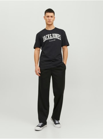 Jack & Jones 2-er Set Logo T-Shirt Kurzarm Basic Shirt JJELOGO in Schwarz-2