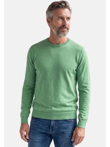 Redmond Pullover Basic in Grün / hellgrün