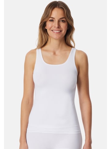 Schiesser Unterhemd / Top Unique Mirco in Weiß / beige