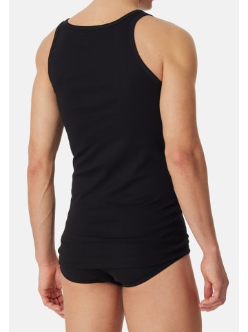 Schiesser Unterhemd / Tanktop Original Classics Feinripp in Schwarz