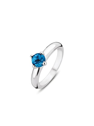 Ti Sento Milano Ring "mit blauem Crystal" in Silber