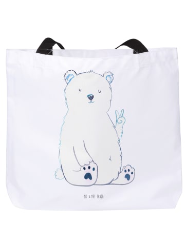 Mr. & Mrs. Panda Schultasche Eisbär Faul ohne Spruch in Weiß