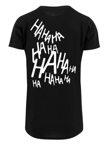 F4NT4STIC Long Cut T-Shirt Suicide Squad Joker Coloured Smile in schwarz