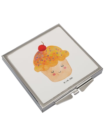 Mr. & Mrs. Panda Schminkspiegel Cupcake ohne Spruch in Weiß