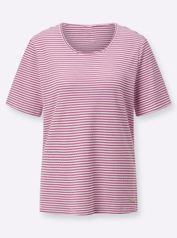 WITT WEIDEN Kurzarmshirt in erika-weiß-gemustert