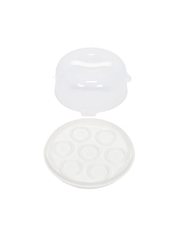 Excellent Houseware Tragbare Box für Kuchen oder Muffins in Beige, (B) 25 x (H) 14 x (L) 25 cm