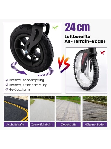 COSTWAY Rollator 2 in 1 in Lila