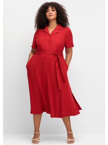 sheego by Joe Browns Hemdblusenkleid in rot