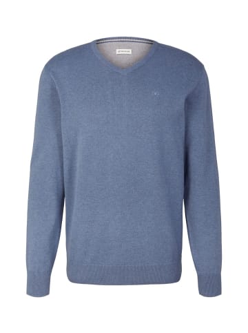 Tom Tailor Pullover Basic V-Neck in Blau