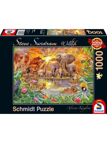 Schmidt Spiele Afrikas Tiere. 1.000 Teile | Erwachsenenpuzzle Steve Sundram - Wildlife