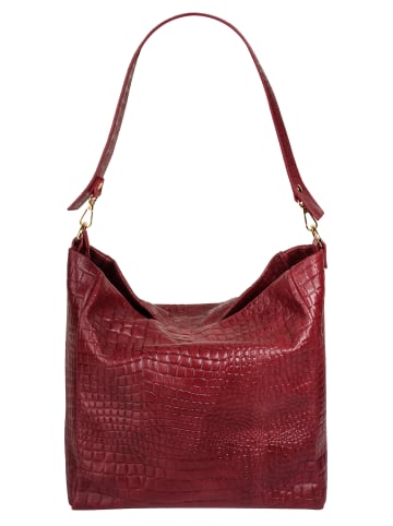 Samantha Look Shopper echt Leder in rot
