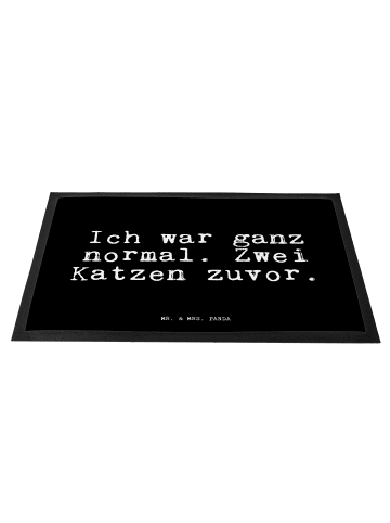 Mr. & Mrs. Panda Fussmatte Ich war ganz normal.... mit Spruch in Schwarz