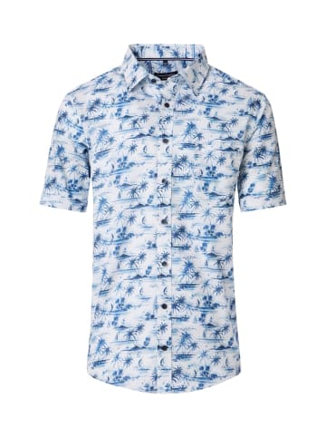 CASAMODA Freizeithemd Kurzarm in Blau