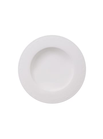 Villeroy & Boch Suppenteller White Pearl in Weiß ø 24,8 cm in weiß
