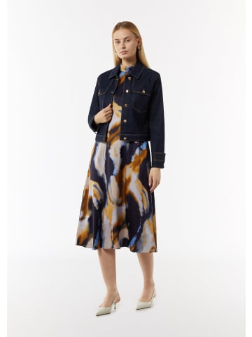 comma Kleid lang in Blau