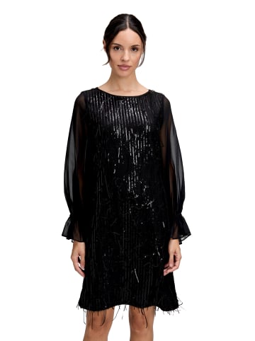Vera Mont Cocktailkleid im Glitzer-Look in Schwarz
