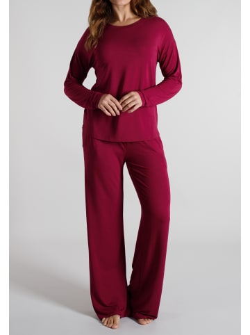 Tom Tailor Pyjama Manoa in rot-mittel-uni