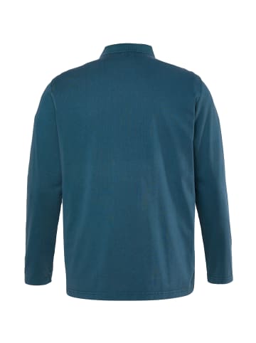 JP1880 Poloshirt in dunkles blaugrün