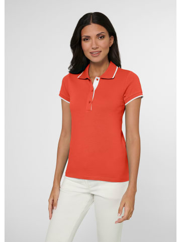 MADELEINE Klassisches Poloshirt in blutorange