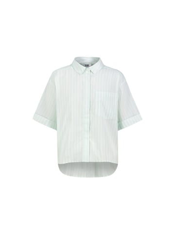 Eight2Nine Halbarmbluse in stripes: opal mint-white