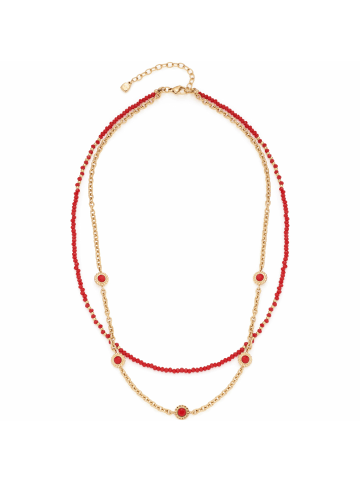 LEONARDO Halskette für Damen in rot