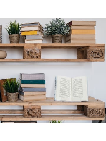 relaxdays 4x Buchaufsteller in Transparent - (B)15 x (H)15 x (T)11,5 cm