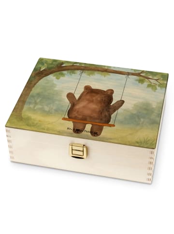 Mr. & Mrs. Panda Teebox Bär Schaukel Design ohne Spruch in Weiß