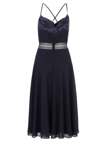 Vera Mont Kleid mit  Wasserfallausschnitt in Night Sky