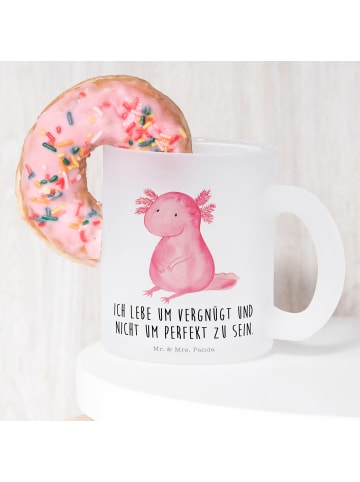 Mr. & Mrs. Panda Pott Axolotl Niedlich mit Spruch in Transparent