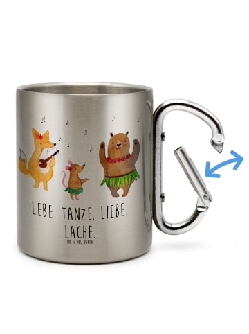 Mr. & Mrs. Panda Thermobecher Waldtiere Aloha mit Spruch in Silber