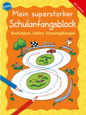 Arena Papeterie/PBS - Mein superstarker Schulanfangsblock. Buchstaben, Zahlen, Schwun