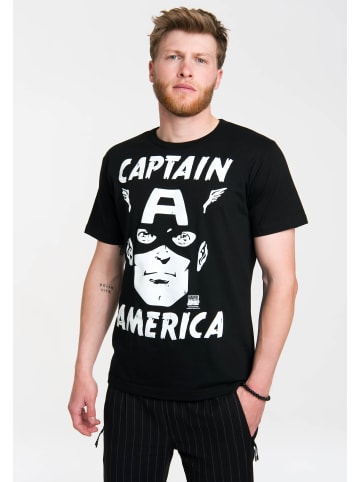 Logoshirt T-Shirt Captain America - Marvel in schwarz