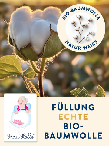 Frau Holle  BABY Babybettdecke ''PFLEGELEICHT'' in Naturweiß