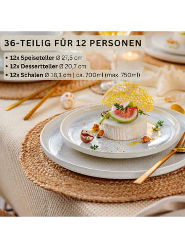 Sänger TAFELSERVICE KORFU - 36 teilig aus Steingut