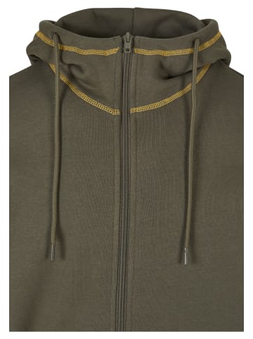 Urban Classics Sweat & Fleece - Hoodies Zipthrough in olive/yellow