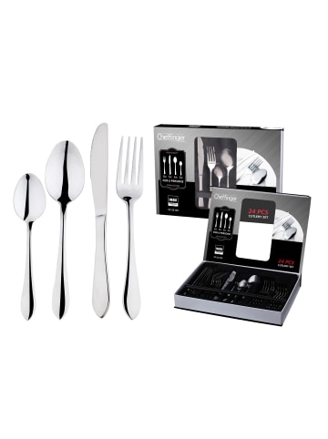 Cheffinger 24tlg. Besteck-Set in Silber