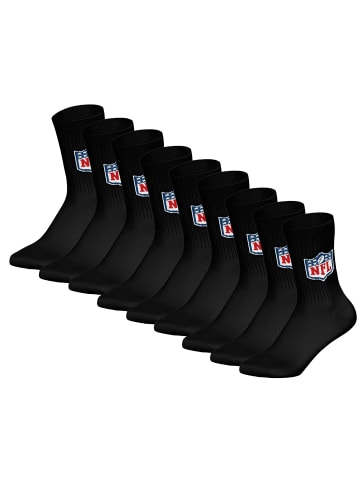 NFL Socken 9er Pack in Schwarz