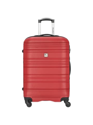 Paradise by CHECK.IN Santiago - 4-Rollen-Trolley 66 cm (silber) in rot