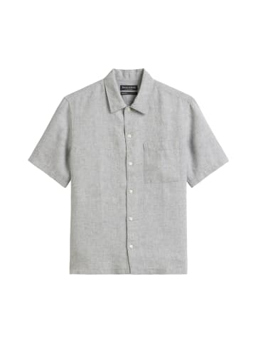 Marc O'Polo Kurzarm-Hemd regular in multi/ grey melange