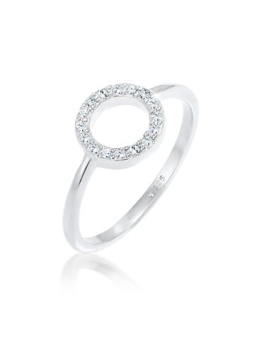 Elli Ring 925 Sterling Silber Geo, Kreis in Silber