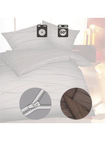 kaeppel Mako-Satin Wendebettwäsche in braun