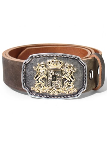 FRONHOFER Trachtengürtel Gold in Braun