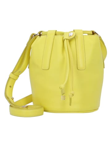 DuDu Filicudi Beuteltasche Leder 14 cm in citrus yellow