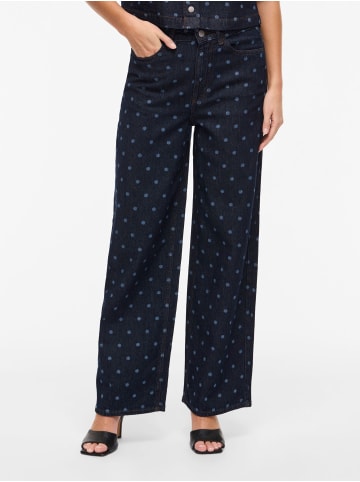 Vila Wide Fit Jeans in Dark Blue Denim