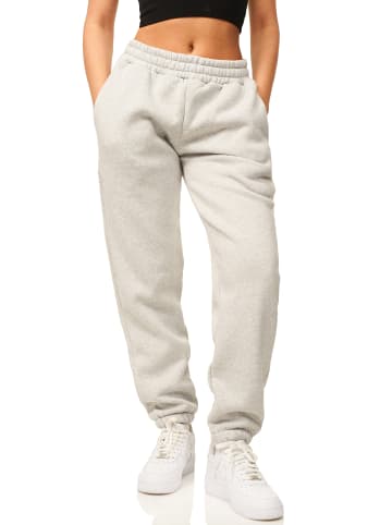 DAILY COTTON Jogginghose - im Straight-Fit als Lange Trainingshose Sweatpants in Hellgrau