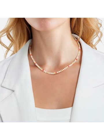 Yokoamii Kette aus Messing mit Muschelkernperle in multicolor