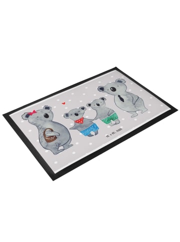 Mr. & Mrs. Panda Schmutzmatte Koala Familie zwei ohne Spruch in Grau Pastell